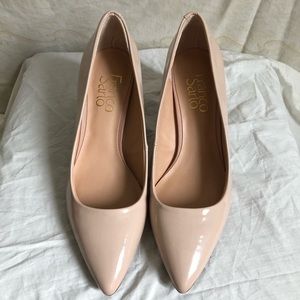 Franco Sarto Nude Patent Heel